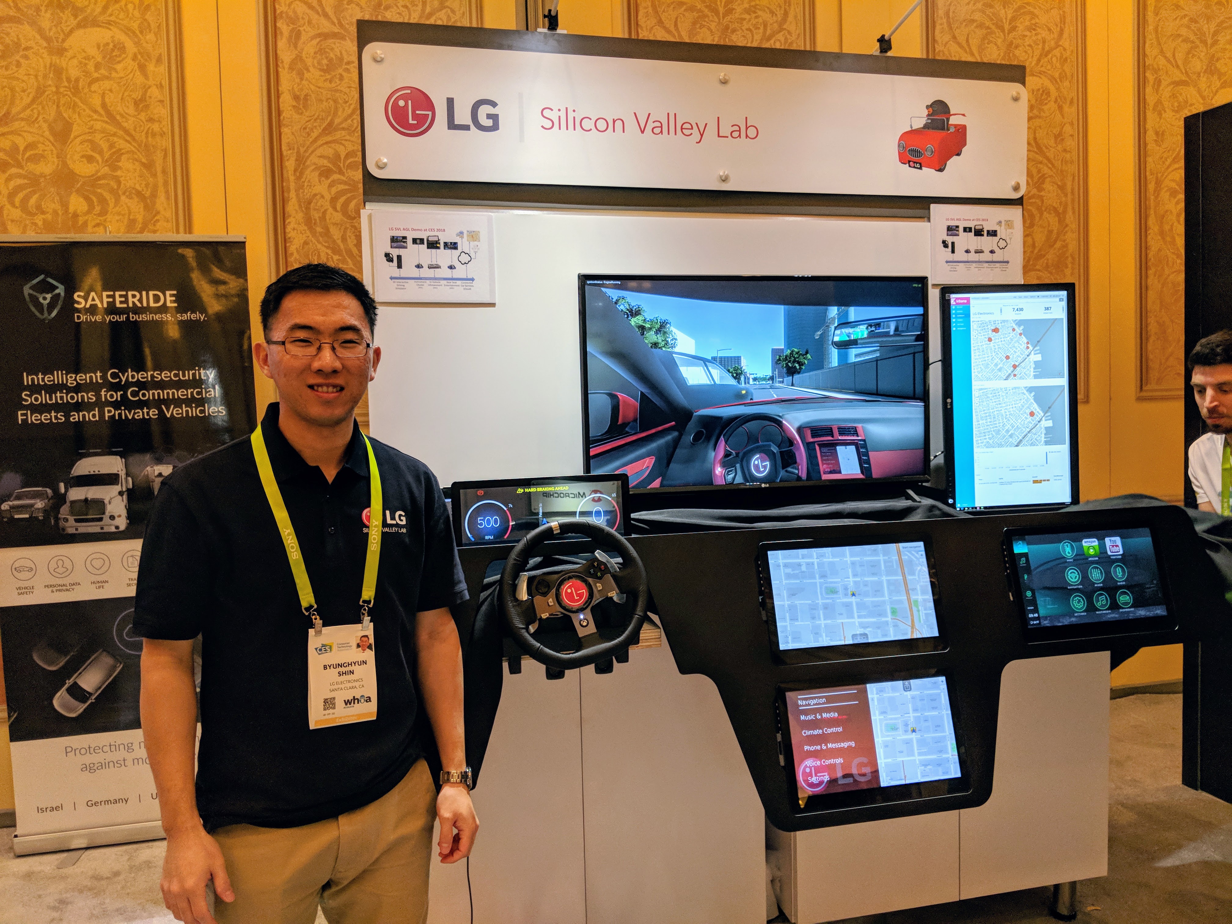 LG SVL's booth at the AGL exhibit, CES 2018